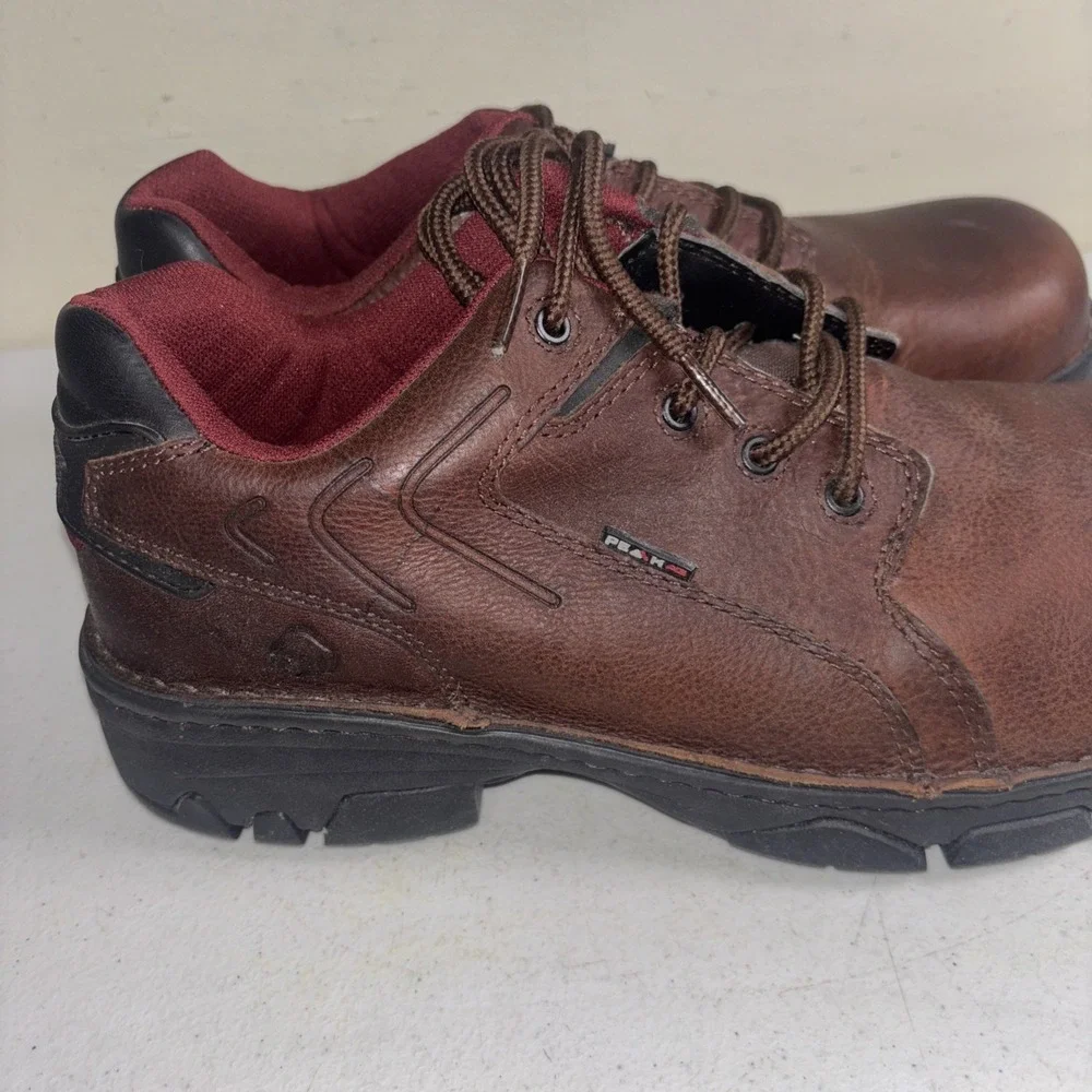 Wolverine Men's Leather Falcon Oxford Steel Toe PeakAG Work Shoes‎ W02372 Sz 10M